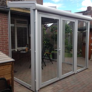 uitbouw aluminium wit twee